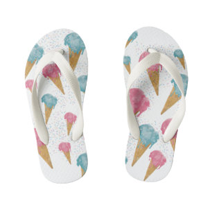 Pastel Retro Wasserfarben Ice Kinderbadesandalen