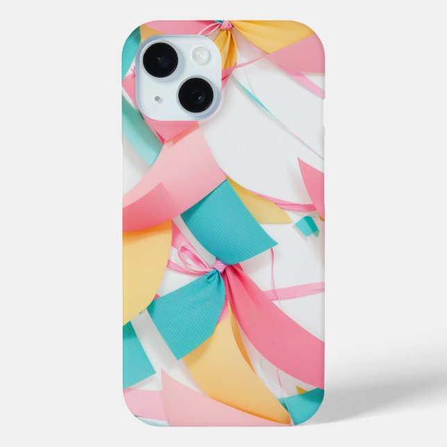 Pastel Ribbons Garland Phone Case (Rückseite)