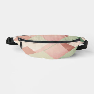 Pastel Ridge – Geometrische Berglandschaft #1 Bauchtasche