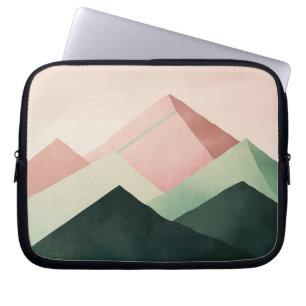 Pastel Ridge – Geometrische Berglandschaft #1 Laptopschutzhülle