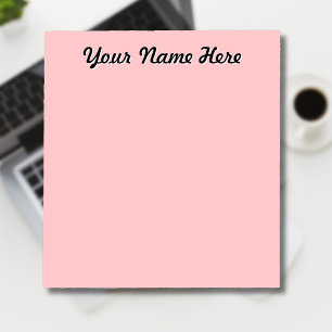 Pastel Rose Einzigartige Geschenke für Personalisi Notizblock