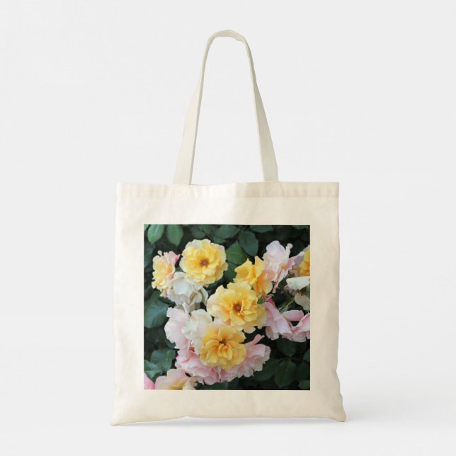 Pastel Rose Garden Town Bag Tragetasche (Rückseite)