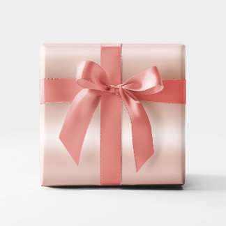 Pastel Rose Gold Foil Ombre Geschenkpapier