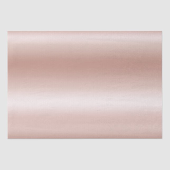 Pastel Rose Gold Foil Ombre Seidenpapier (Vorderseite)