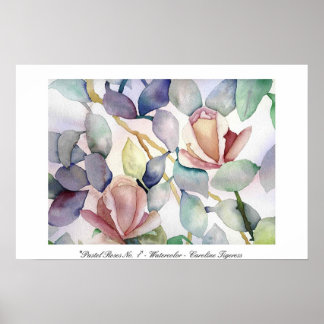 Pastel Rose Nr. 1 - Caroline Tigeress Poster