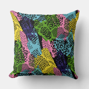 Pastel Safari Animal Print Kissen