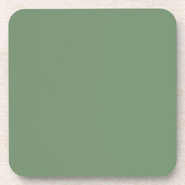 Pastel Sage Green Cork Untersetzer (Vorderseite)