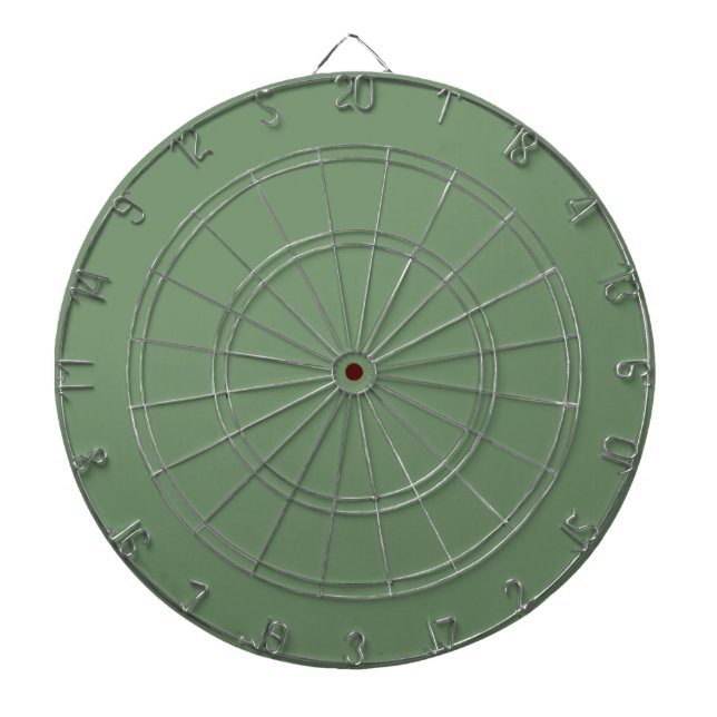 Pastel Sage Green Dart Board Dartscheibe (vorne)