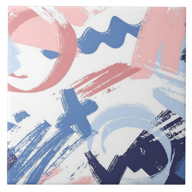 Pastel Scribble Fliese (Vorderseite)