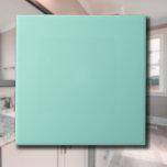 Pastel Seafoam Solid Color | Classic | elegant Fliese<br><div class="desc">Pastel Seafoam Solid Color | Classic | elegant | Trendy | Stilvoll | Geschenk</div>