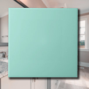 Pastel Seafoam Solid Color   Classic   elegant Fliese