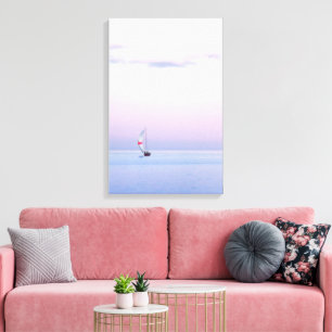 Pastel Seascape with a Vorsprung Leinwanddruck