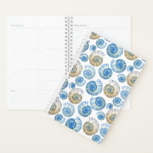 Pastel Seashell Pattern Planer