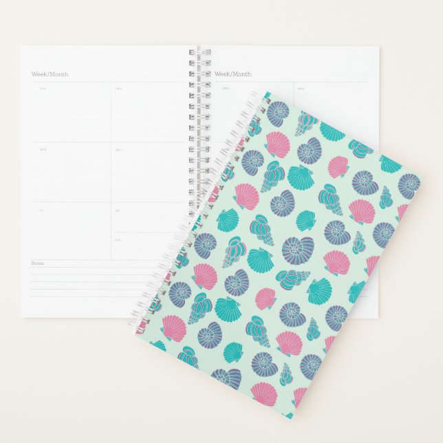 Pastel Seashell Pattern Planer (Anzeige)