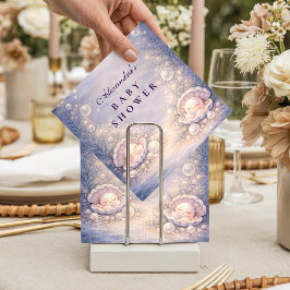 Pastel Seashell Pearl Baby Shower Serviette