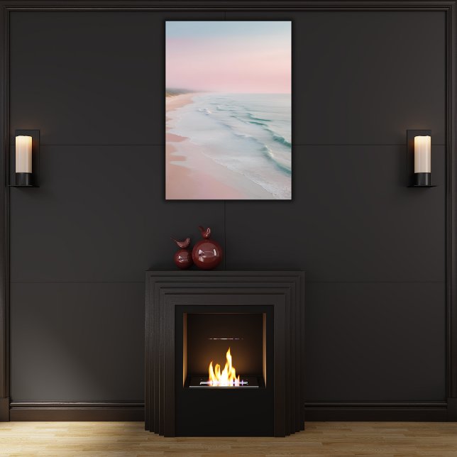 Pastel Serenity Ocean Waves Leinwanddruck (Von Creator hochgeladen)