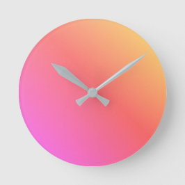 Pastel Shade Runde Wanduhr