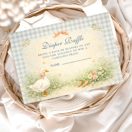 Pastel Silly Goose Farm Windelverlosung Begleitkarte