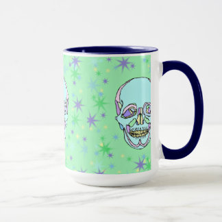 Pastel Skulls and Stars Tasse