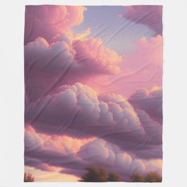 Pastel Sky Fleecedecke (Vorderseite)