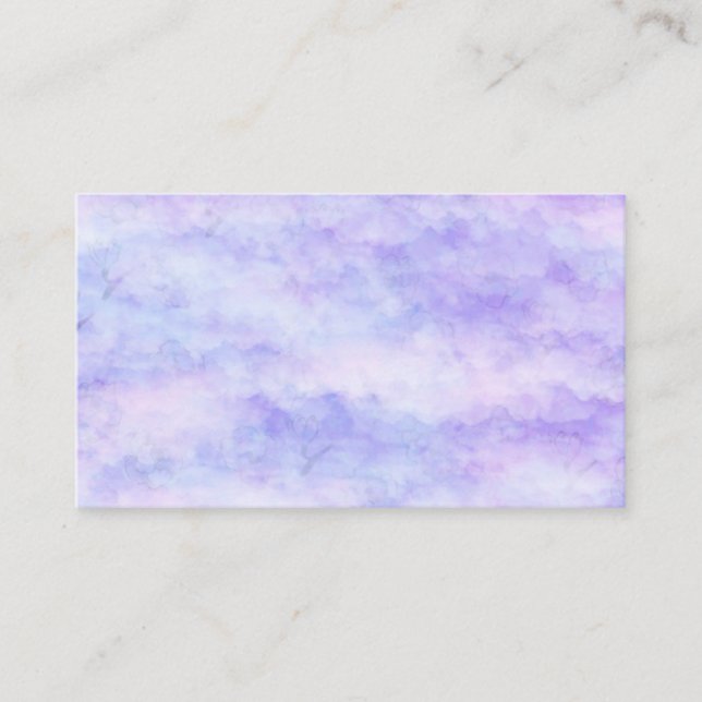 Pastel Sky Lavender, Blau und Rosa  Visitenkarte (Vorderseite)