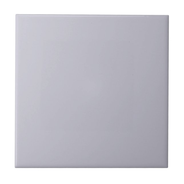 Pastel Sky Lavender Solid Color | Klassisches Eleg Fliese (Vorderseite)