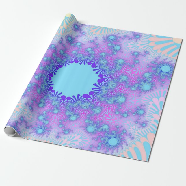 Pastel Sky Sunburst Geschenkpapier (Ungerollt)