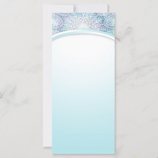 Pastel Snowflake Mandala (Vorderseite)