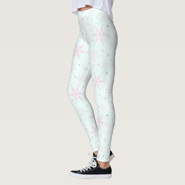 Pastel Snowflakes Leggings (Links)