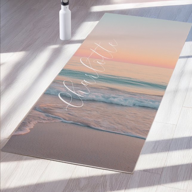 Pastel-Sonnenuntergang Custom  Yogamatte (Pastel Sunset Custom Yoga Mat)