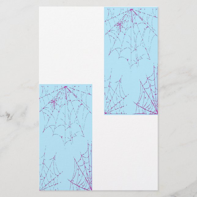 Pastel Spider Web Briefpapier (Vorderseite)