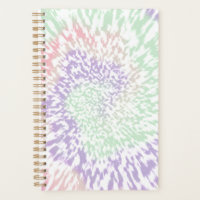 Pastel Spiral Shibori Gefärbte Krawatte Hippie Ret