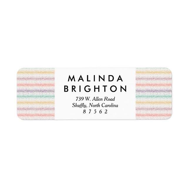 Pastel Spray Sprinkle Streifen Moderne Funkellinie (Vorne)