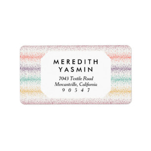 Pastel Spray Sprinkle Streifen Moderne Funkellinie Adressaufkleber