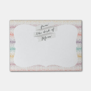 Pastel Spray Sprinkle Streifen Moderne Funkellinie Post-it Klebezettel