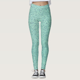 Pastel Spring Green Concrete Textur Leggings
