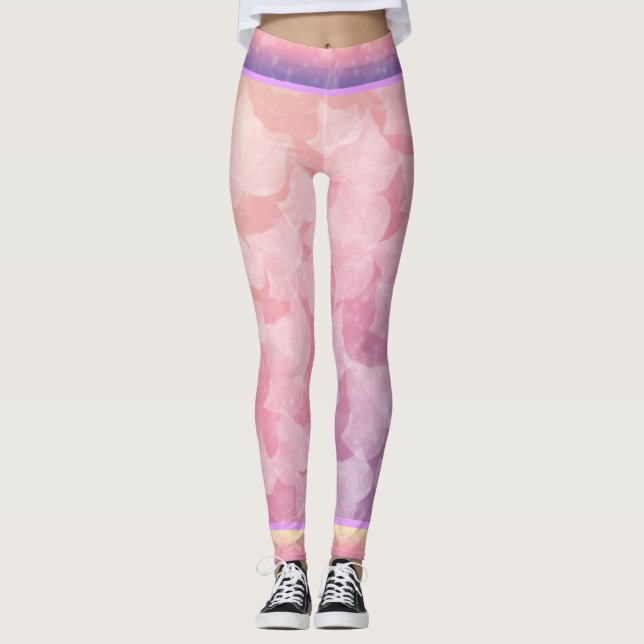 Pastel Spring Ivy Leggings (Vorderseite)