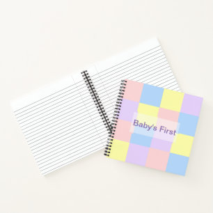 Pastel Spring Schachbretts Notizbuch