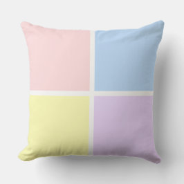 Pastel Spring Squares Kissen