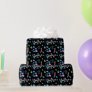 Pastel Spritzer Confetti Print Geschenkpapier