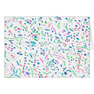 Pastel Spritzer Confetti Print Greycard