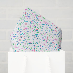 Pastel Spritzer Confetti Print Seidenpapier
