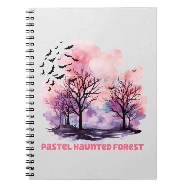 Pastel Spuk Forest - Spooky-Niedliche Pastelle Lil Notizblock (Vorderseite)