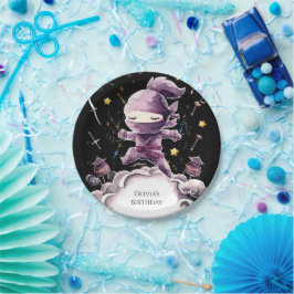 Pastel Spy Ninja Geburtstag Pappteller