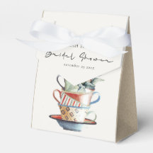 Pastel Stacks Blumenstrauß Brautparty Tee Party