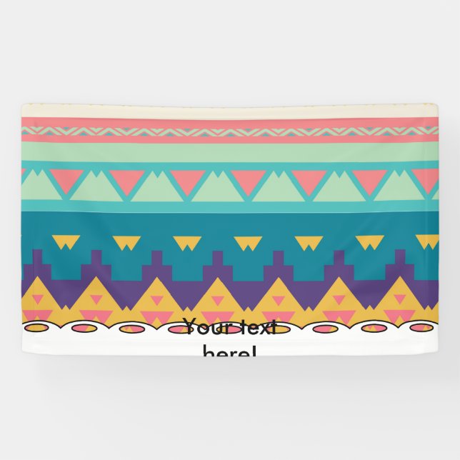 Pastel-Stammesdesign Banner (Horizontal)