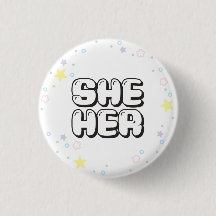 Pastel Star Confetti Sie/Ihre Pronouns