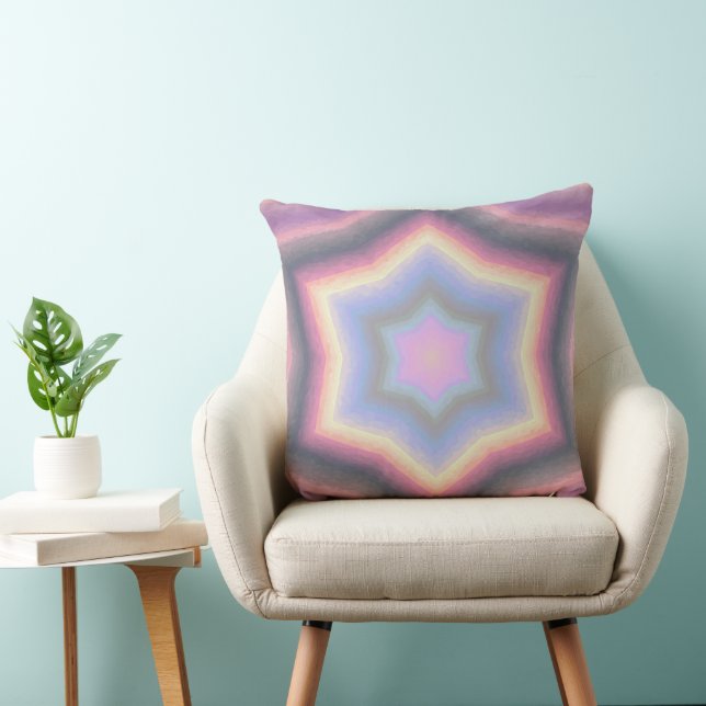 Pastel Star Pillow Kissen (Stuhl )