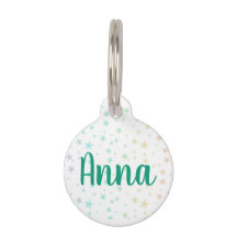 Pastel Stars Stethoscope ID-Tag