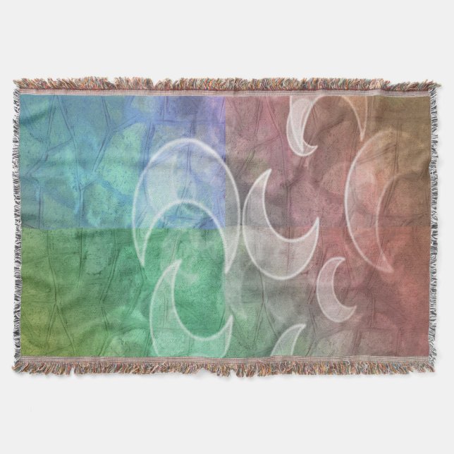 Pastel Stones und Crescent Moons Blanket Decke (Vorderseite)